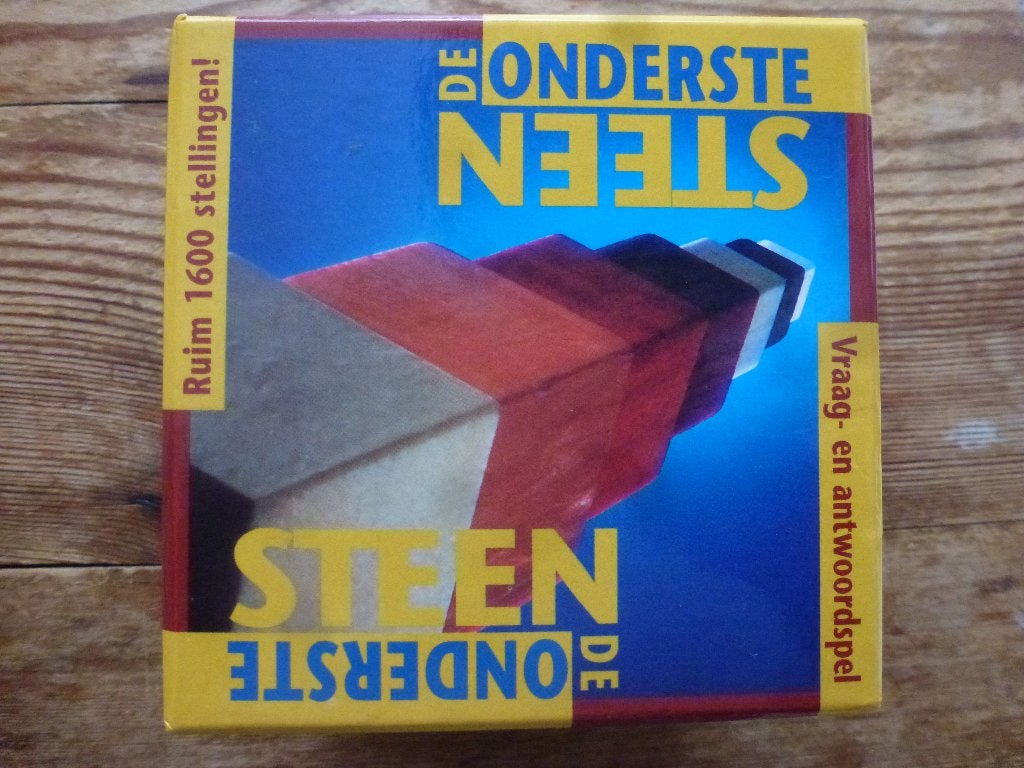 De onderste steen boven spel(heel veel vragen en antwoorden), Vijf spelers of meer, Ophalen of Verzenden, Zo goed als nieuw