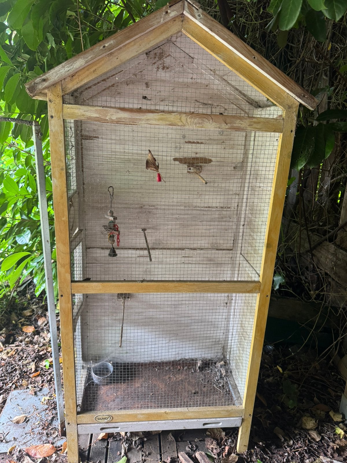 Houten vogelkooi, Ophalen of Verzenden, Hout, Vogelkooi