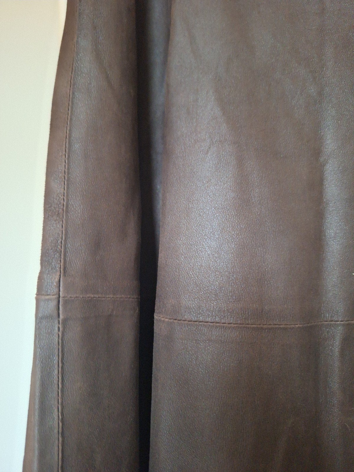 MAX MARA bruinen leren rok, maat 40, valt zeer soepel, Kleding | Dames, Maat 38/40 (M), Bruin, Ophalen of Verzenden, Zo goed als nieuw