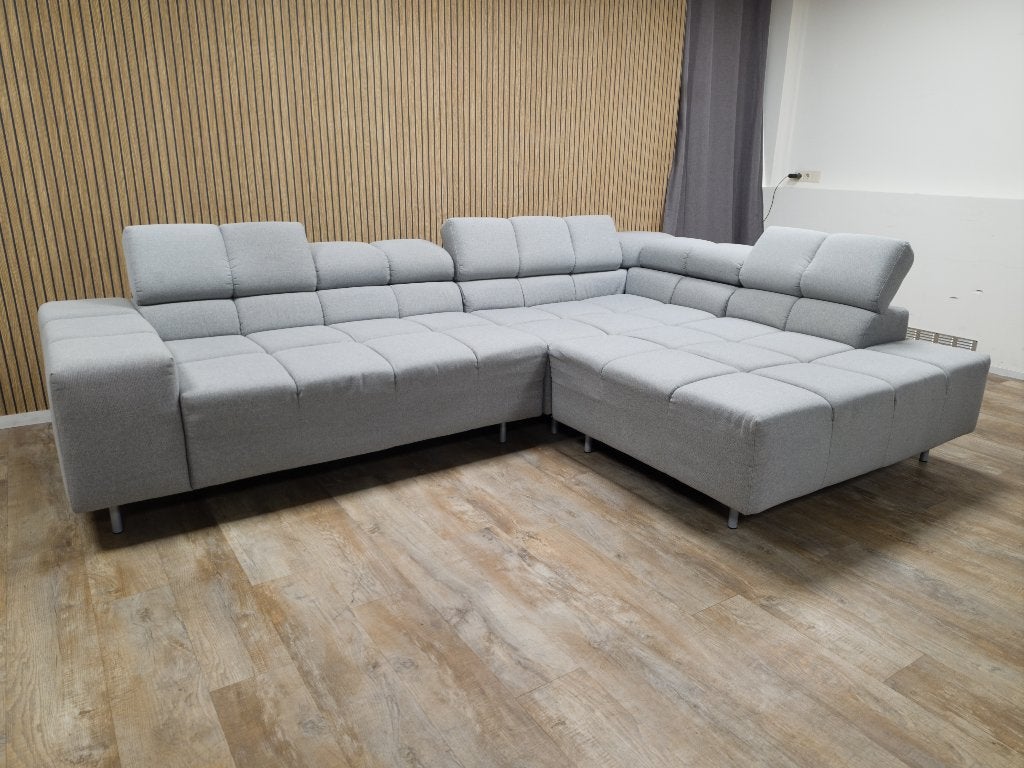 Zeer Mooie Grijs Moderne HOEKBANK, Huis en Inrichting, Banken | Bankstellen, Info@banxtel.nl, 3194DC, Hoekbank, Ophalen of Verzenden
