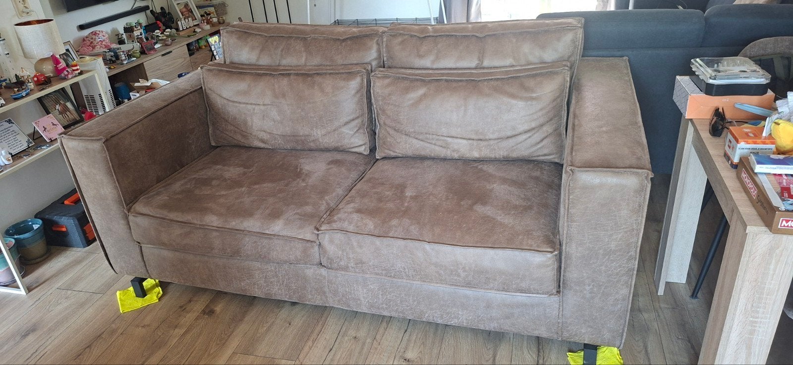 2 persoonsbank, Ophalen, Gebruikt, Kunststof, 100 tot 125 cm