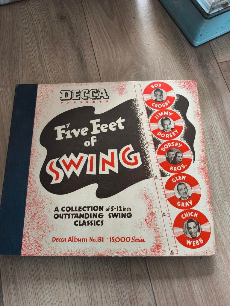 Five Feet of Swing - Bakelieten Platen in Map, Gebruikt, Voor 1960, Ophalen of Verzenden, Complilatie