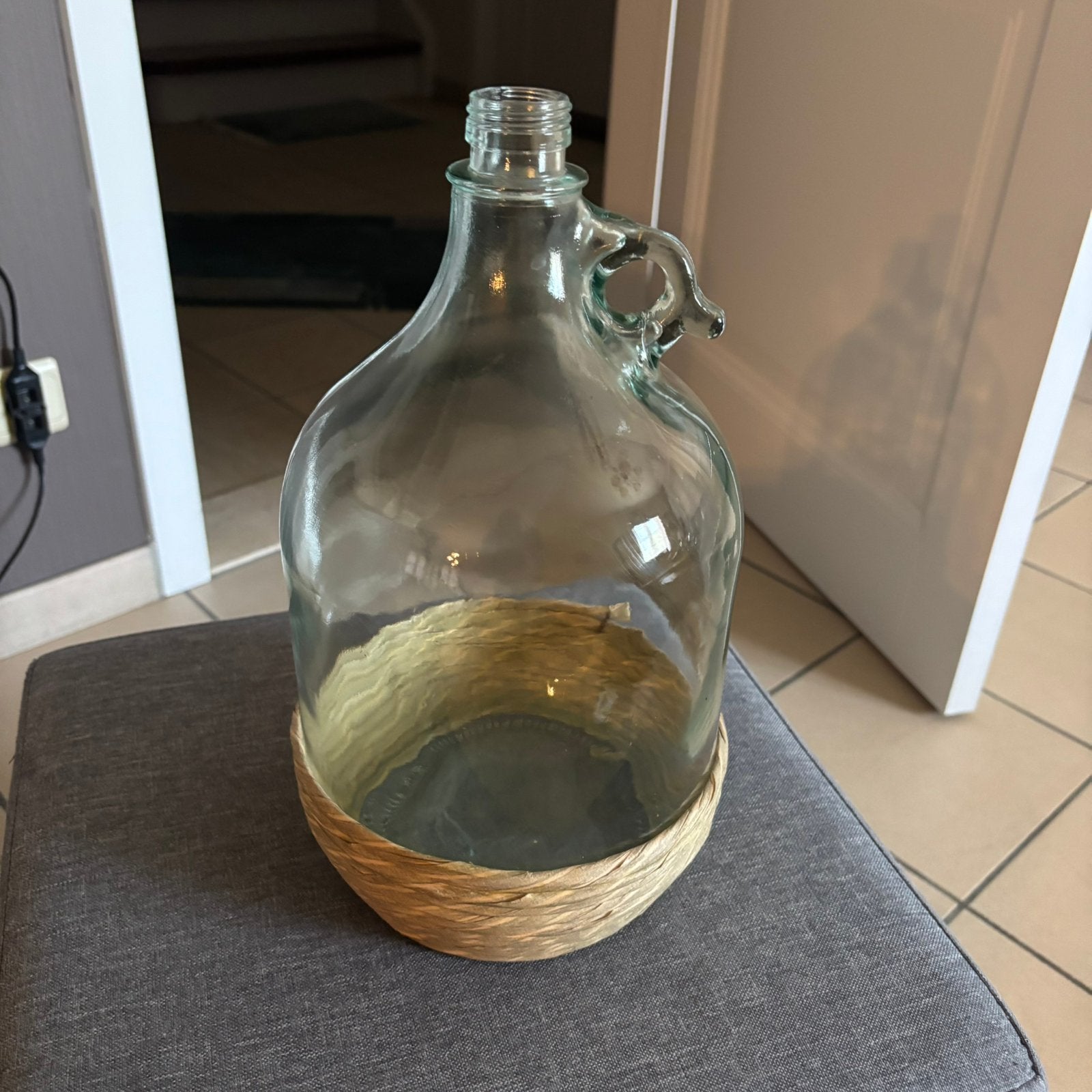 Dame Jeanne flessen 5 Liter, Ophalen