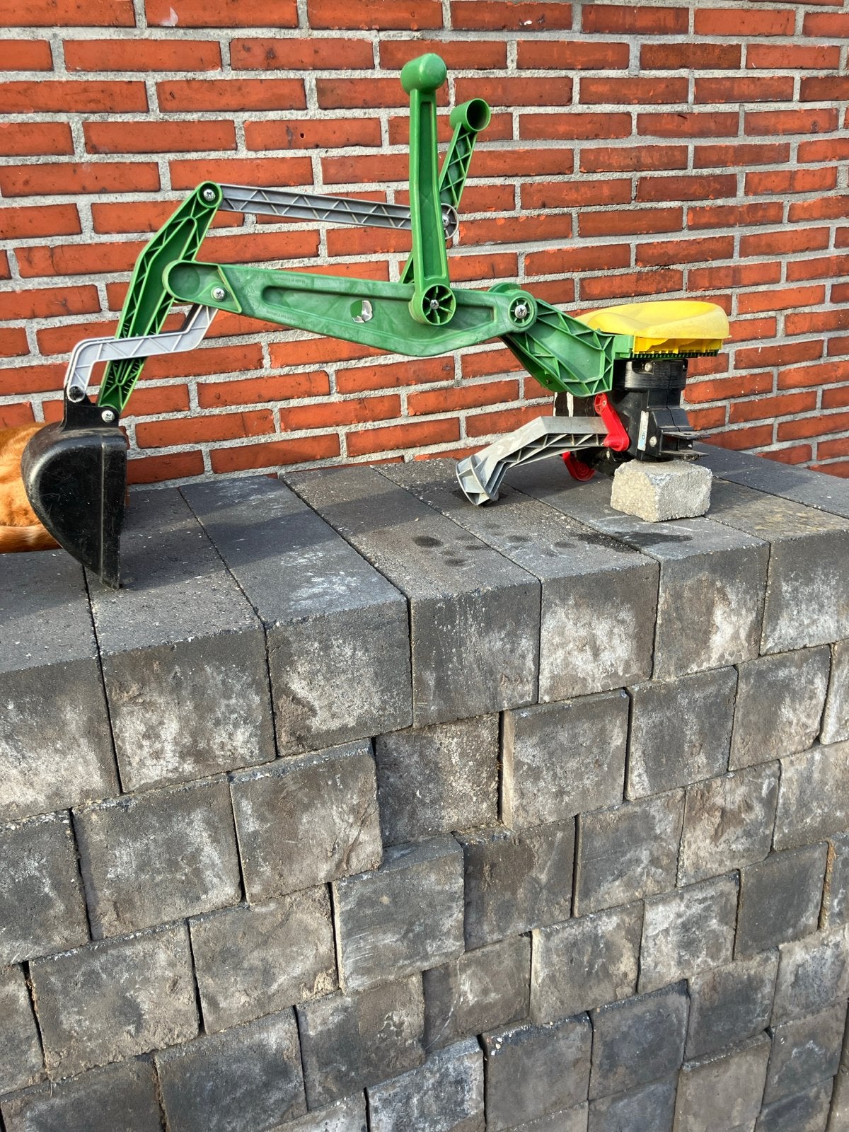 Speelgoed graafmachine voor traptrekker, Ophalen, Gebruikt, Jongen of Meisje