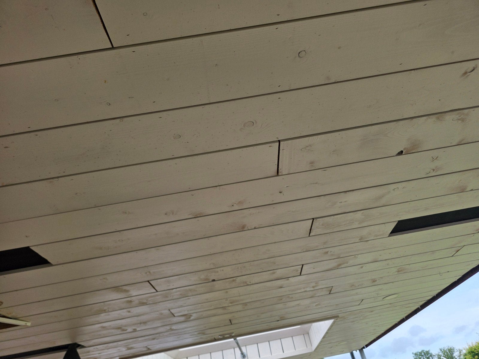 Witte houten planken voor plafond of wandbekleding, Doe-het-zelf en Verbouw, Ophalen, Gebruikt, Minder dan 25 mm, 200 tot 250 cm