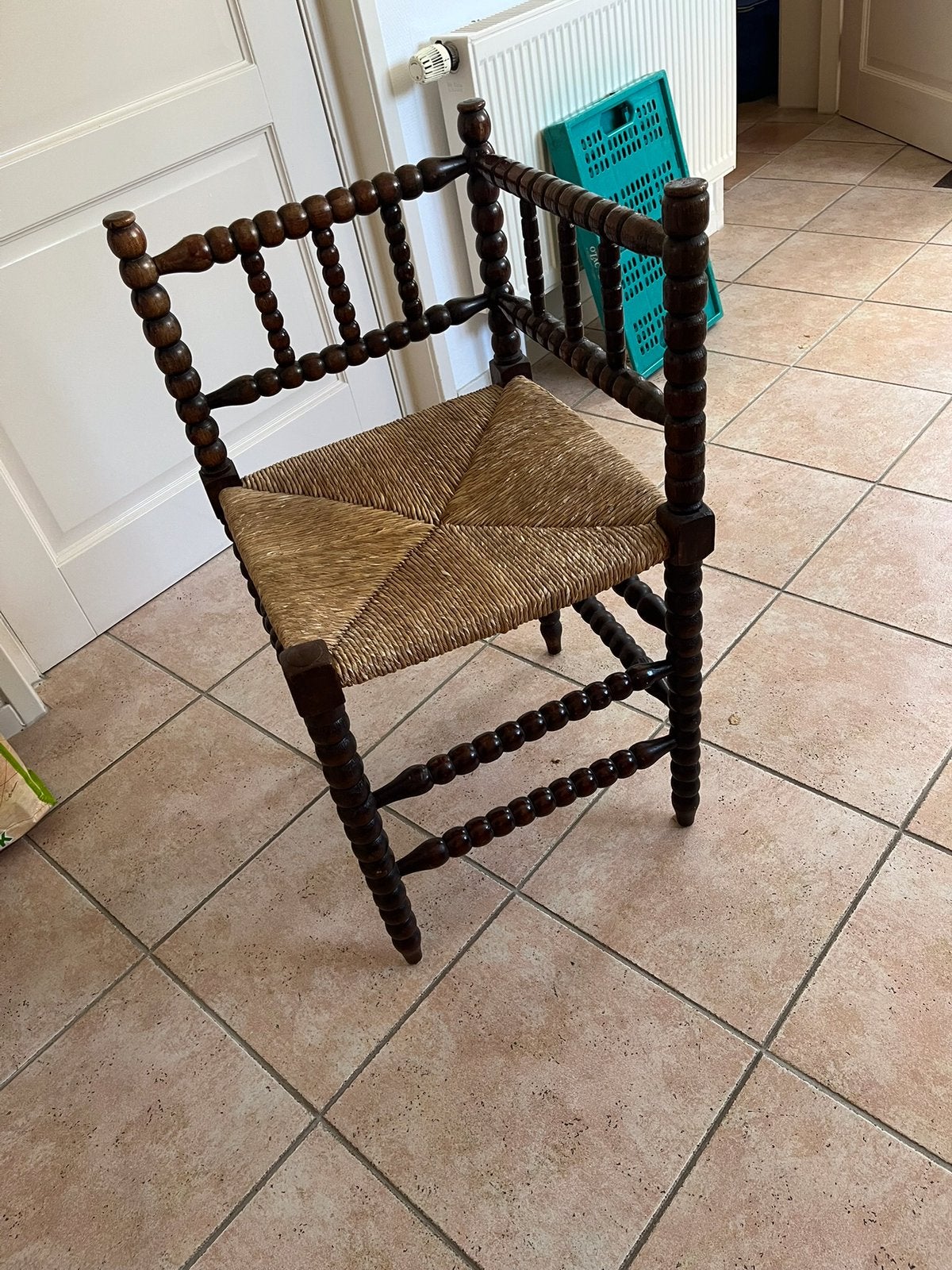 Antieke knobbel stoel bobbine stoel, Antiek en Kunst, Antiek | Meubels | Stoelen en Banken, Ophalen