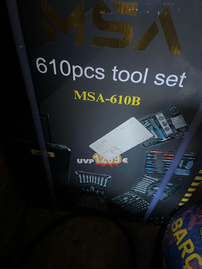 Gereedschap koffer 610 stuks MSA-610B nieuw in doos, Ophalen of Verzenden, Nieuw