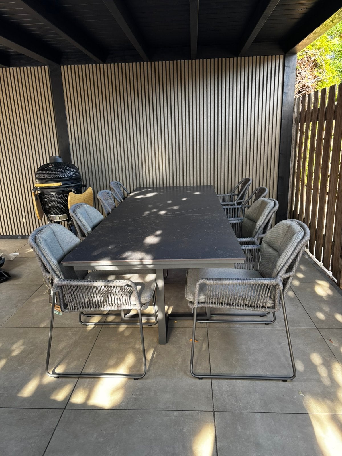 Tierra Rivera outdoor tuinstoel stapelbaar kleur steenkool, Ophalen, Nieuw, Aluminium, Stapelbaar
