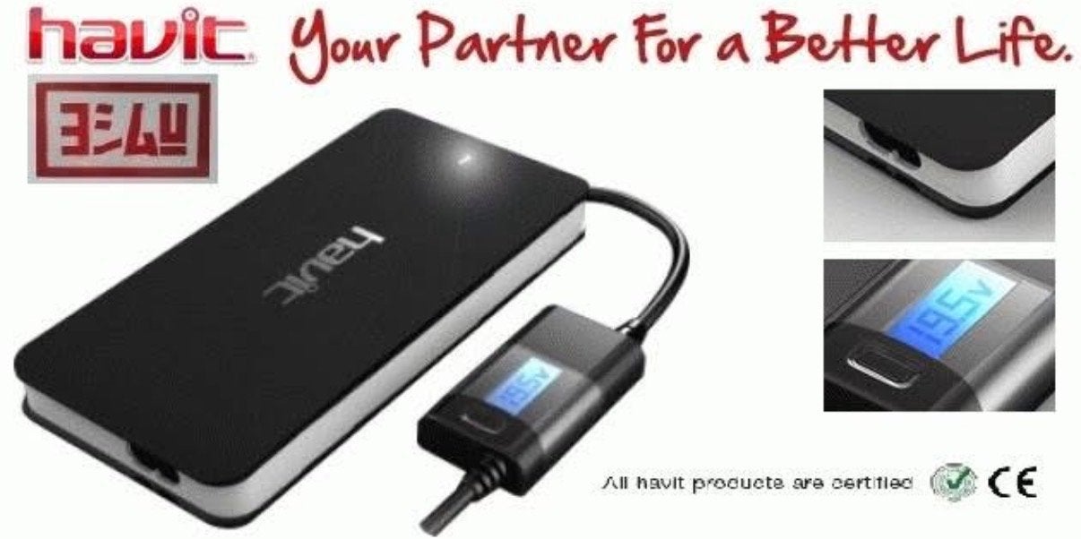 Havit Universele Laptop Adapter met LCD Scherm - NIEUW!, Computers en Software, Ophalen of Verzenden, Nieuw
