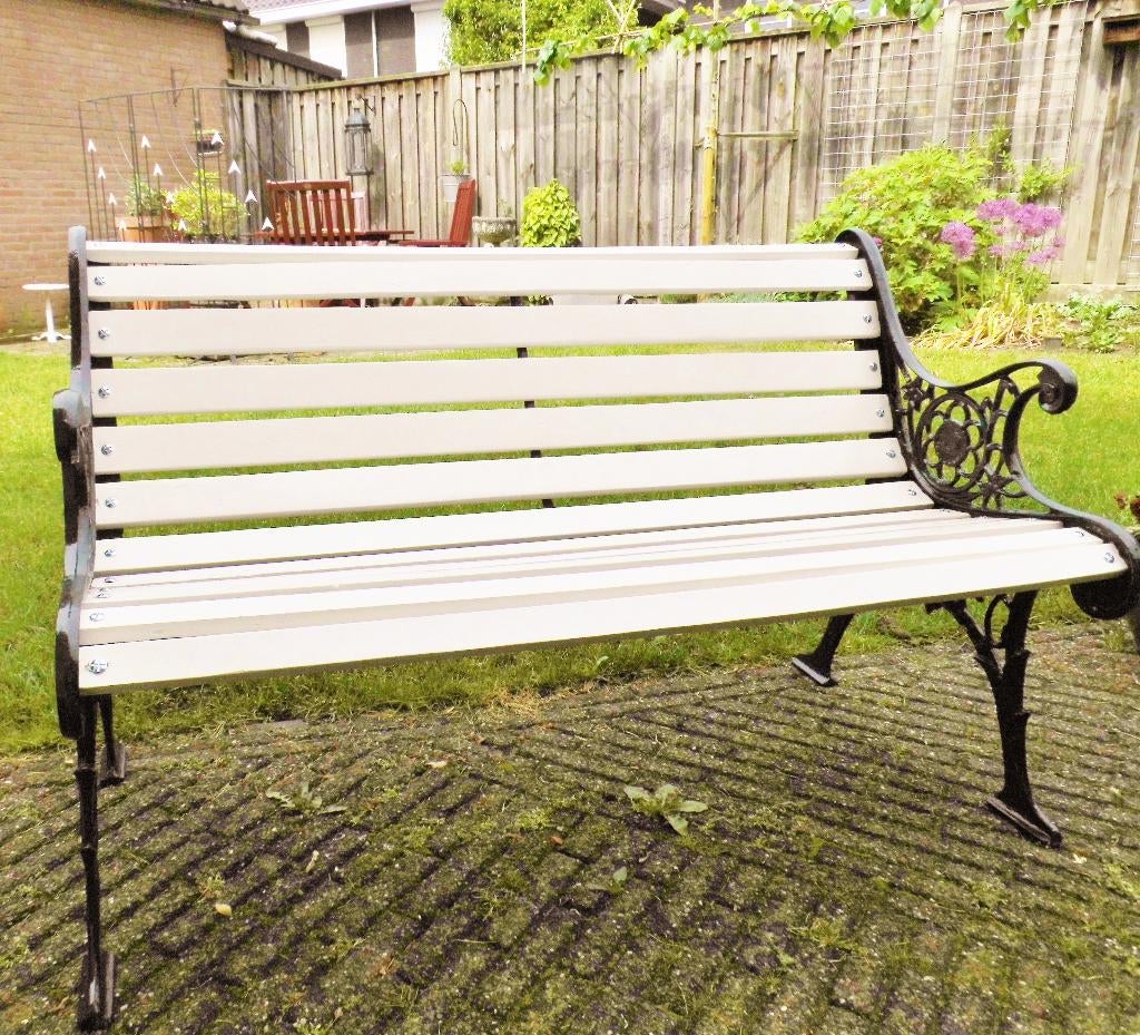 Gietijzeren tuinbank, Ophalen, Gebruikt, Overige materialen