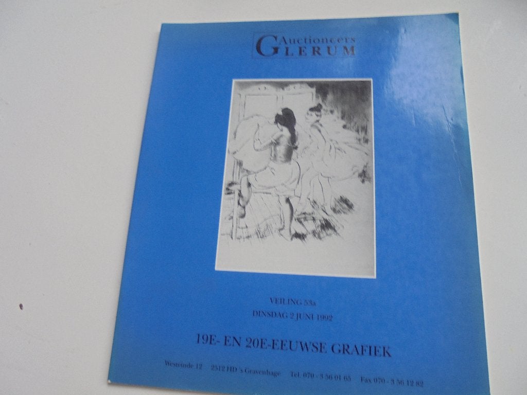 Glerum 20e-eeuwse grafiek Auction catlogue (L1-5), Ophalen