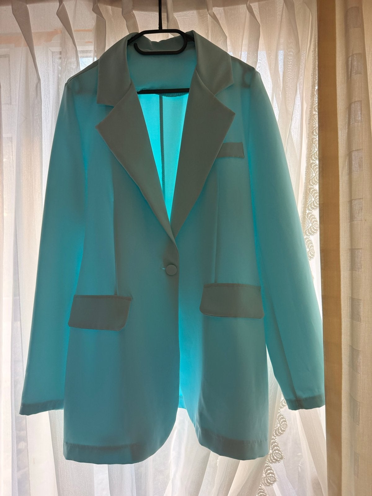 Stijlvolle Lichtblauwe Blazer - Maat xl, Blauw, Maat 46/48 (XL) of groter, Ophalen of Verzenden, Zo goed als nieuw