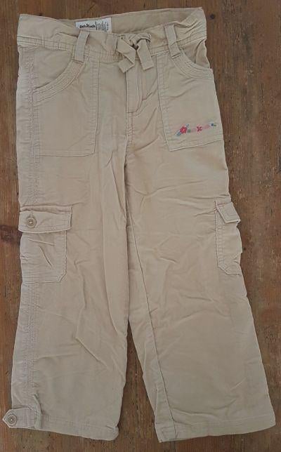 Maat 110 OshKosh meisjes broek ecru NIEUW (0127) a, Broek, Meisje, Nieuw, Ophalen of Verzenden