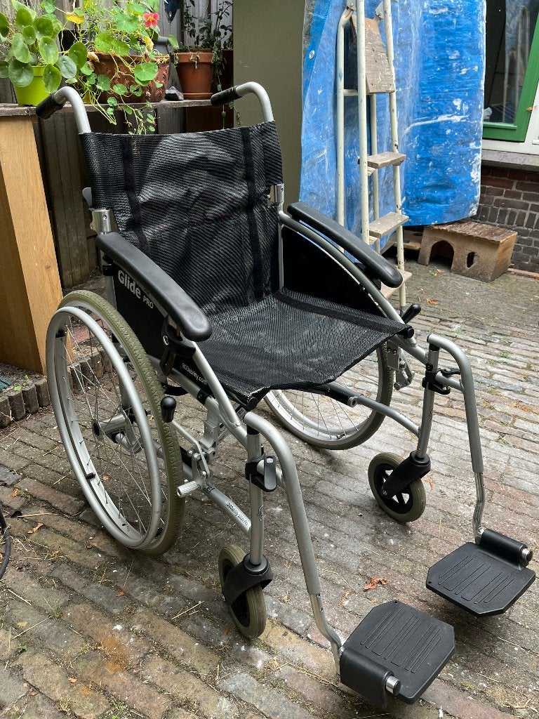 Inklapbare rolstoel 2Goability Glide Pro, Ophalen, Inklapbaar, Gebruikt, Duwrolstoel