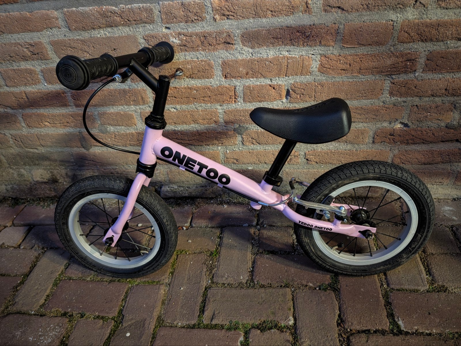 Roze Yedoo OneToo loopfiets, Ophalen, Velgrem, Yedoo OneToo, Minder dan 16 inch