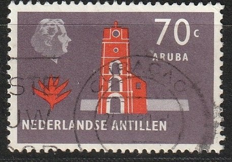 Antillen 1973 463 Aruba 70c, Gest, Postzegels en Munten, Postzegels | Nederlandse Antillen en Aruba, Ophalen of Verzenden, Gestempeld