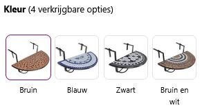 Balkontafel hangtafel mozaiek steen inklapbaar GRATIS BZRGD!, Verzenden, Rond, Nieuw, Nvt