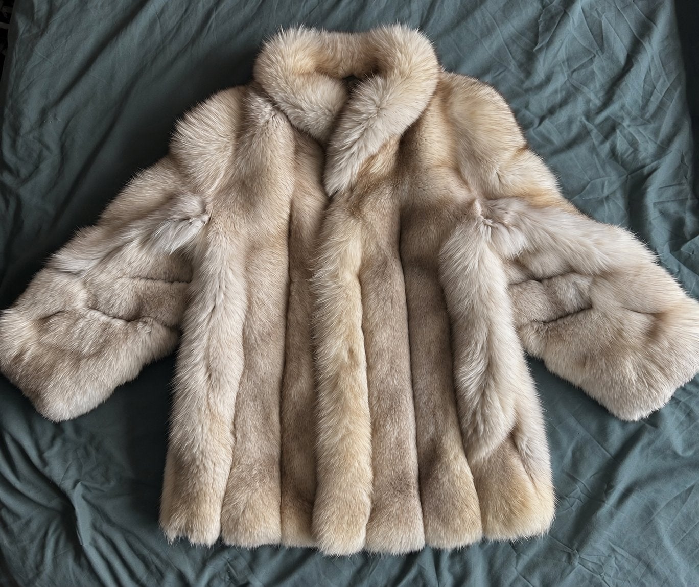 Nieuwe Dames Vos Bontjas Maat M, Kleding | Dames, Verzenden, Nieuw, Maat 38/40 (M), Wit