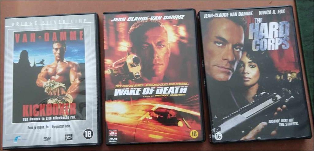 Jean-Claude van Damme DVD 's + VHS - hoeft niet in 1 koop, Vanaf 16 jaar, Ophalen of Verzenden, Zo goed als nieuw