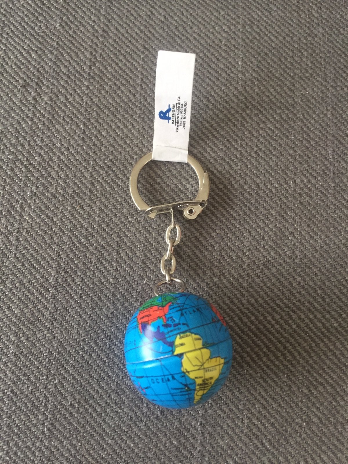 Nieuw wereldbol sleutelhanger, Ophalen, Nieuw, Stad of Land