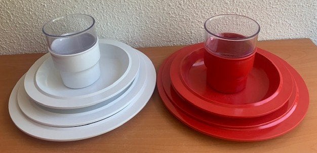 Mepal Rosti Classic: 2 p.- pers. servies, Lochem, Ophalen of Verzenden, Zo goed als nieuw, Mepal