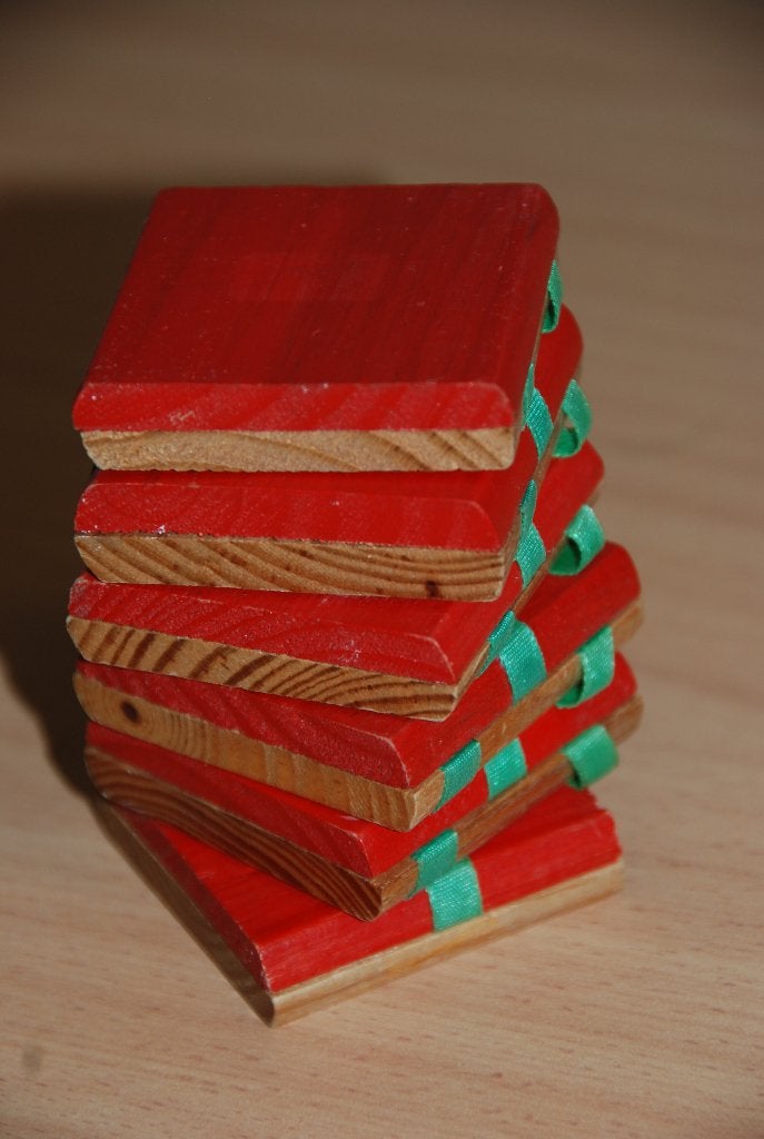 Jacobsladder.           Houten torentje van houten blokjes., Ophalen of Verzenden, Zo goed als nieuw, Overige typen