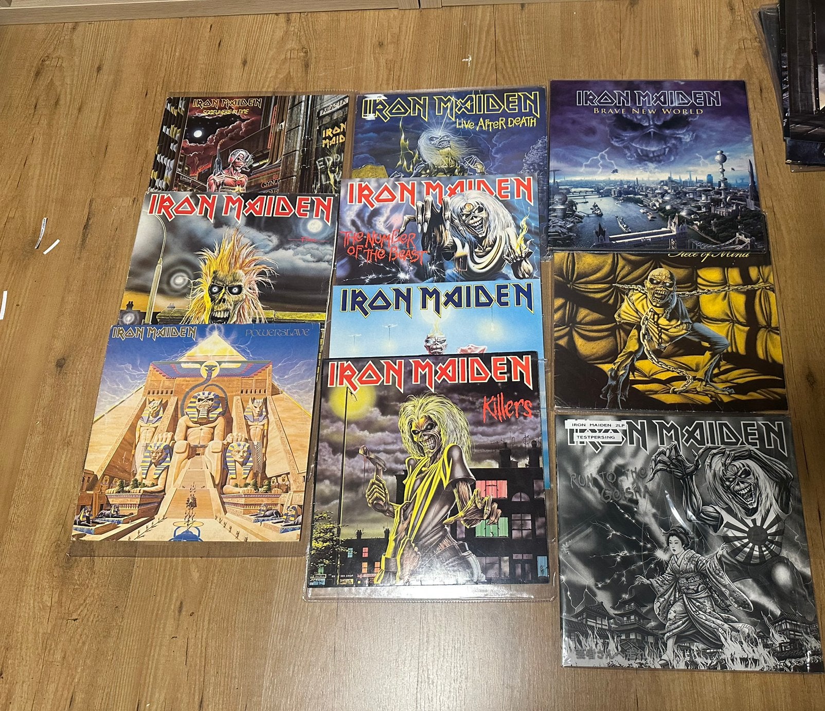 Iron maiden lp’s, Heavy metal, Ophalen of Verzenden, Zo goed als nieuw, 12 inch