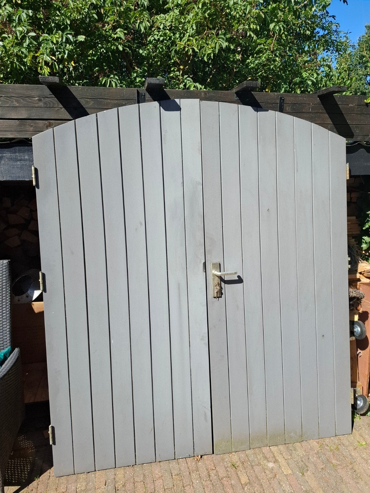 schuttingpoort, Tuin en Terras, Tuinpoorten, Ophalen, Hout, Draaipoort, 150 tot 200 cm