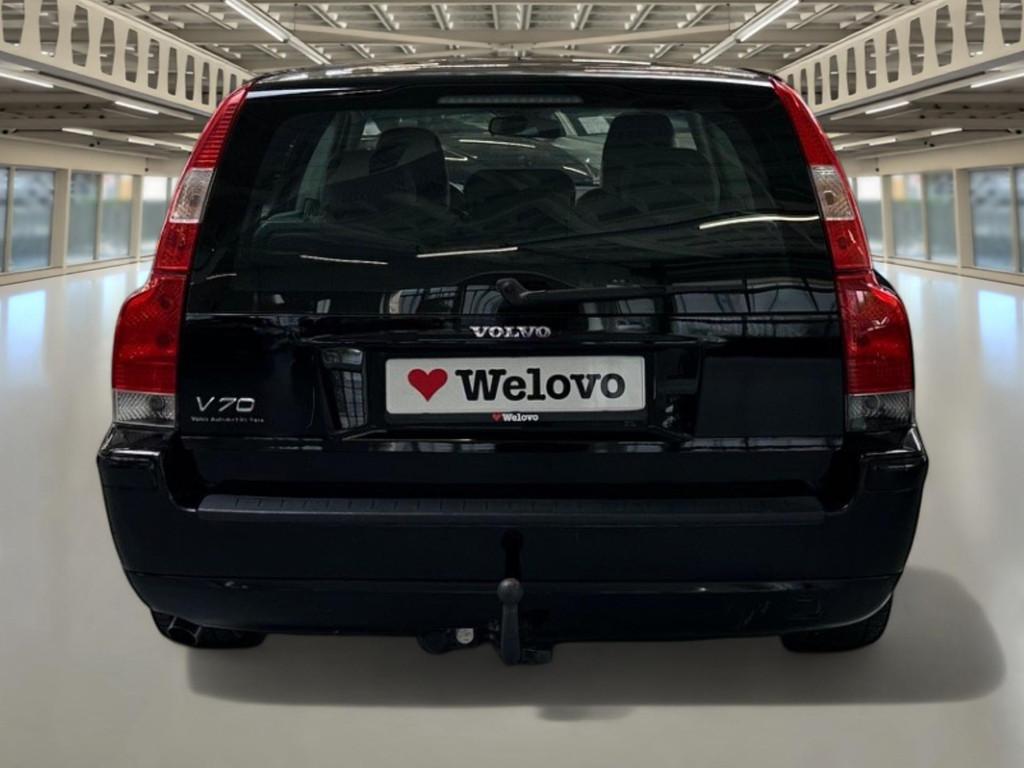 Volvo V70 2.4 Incl. BTW dealer onderhoud, Rijklaar+Garantie., Stof, Gebruikt, Elektrische ramen, Zwart