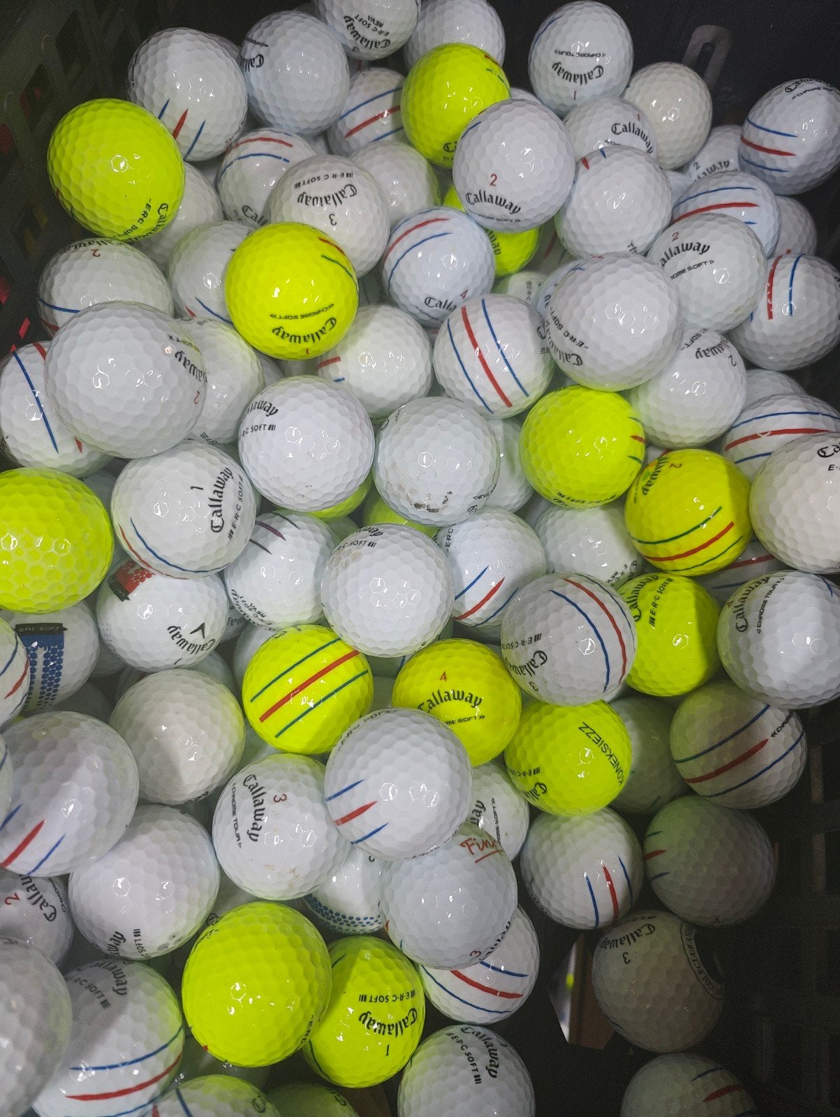 callaway chrome soft/erc tripletrack golfballen AAAA kwalite, Ophalen of Verzenden, Zo goed als nieuw, Bal(len), Callaway
