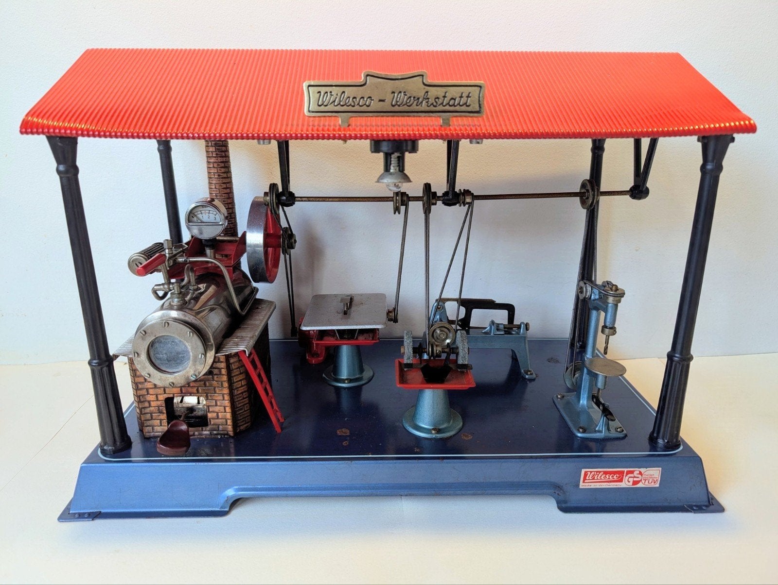Wilesco D141 Werkplaats stoommachine, Ophalen of Verzenden, Gebruikt, Groter dan 1:32