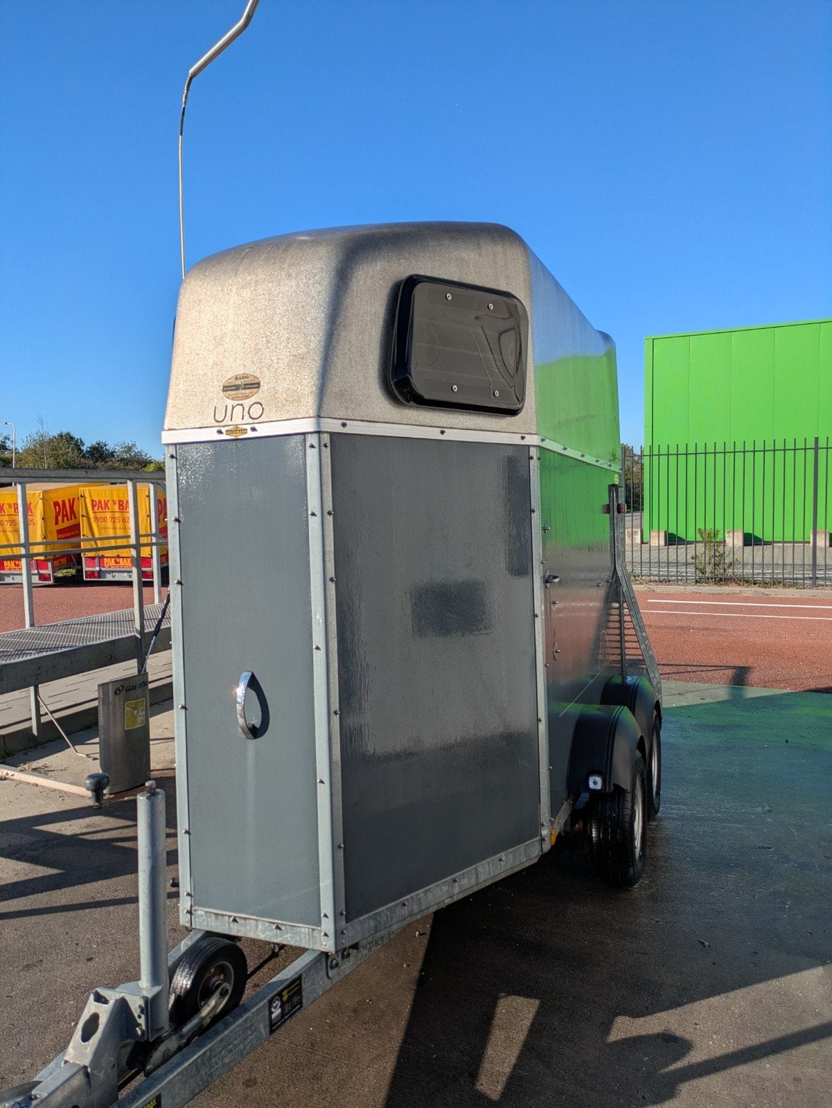 bockman 1.5 paardstrailer 2010, Dieren en Toebehoren, Ophalen, Gebruikt, Aluminium, 1½-paards trailer