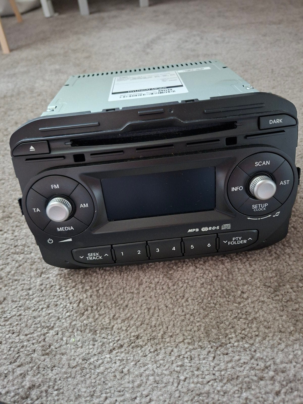 Radio + lijst kia picanto 2014, Ophalen of Verzenden, Gebruikt