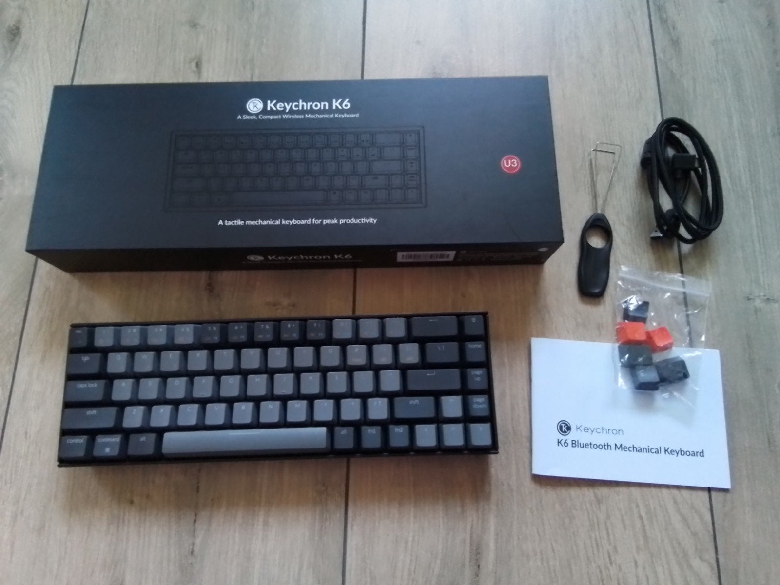 Keychron K6 Mechanisch toetsenbord draadloos, Computers en Software, Toetsenborden, Keychron, Ophalen of Verzenden, Zo goed als nieuw