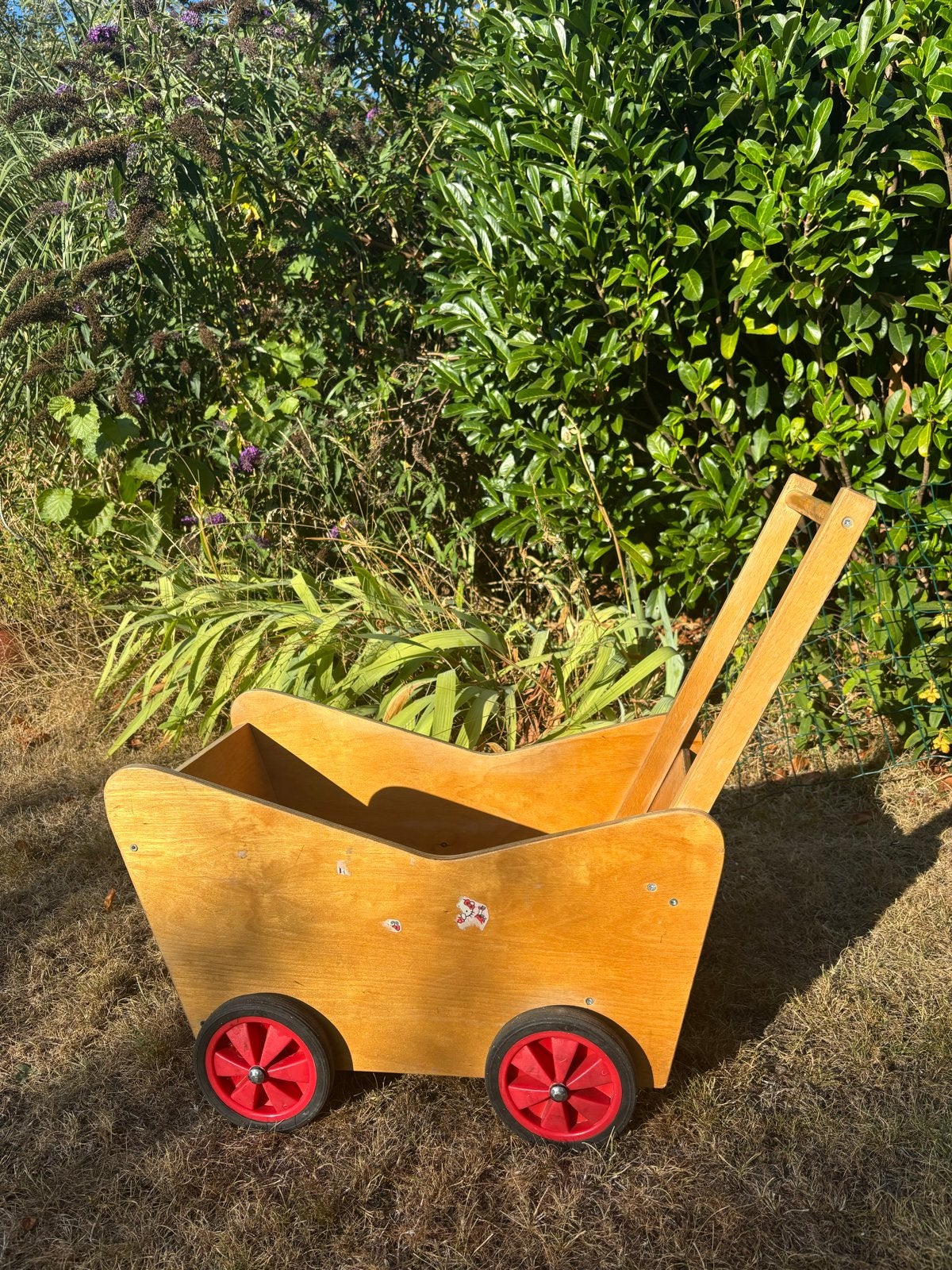 Houten poppen kinderwagen - om zelf te personaliseren, Ophalen, Gebruikt, Meubelstuk of Keukentje