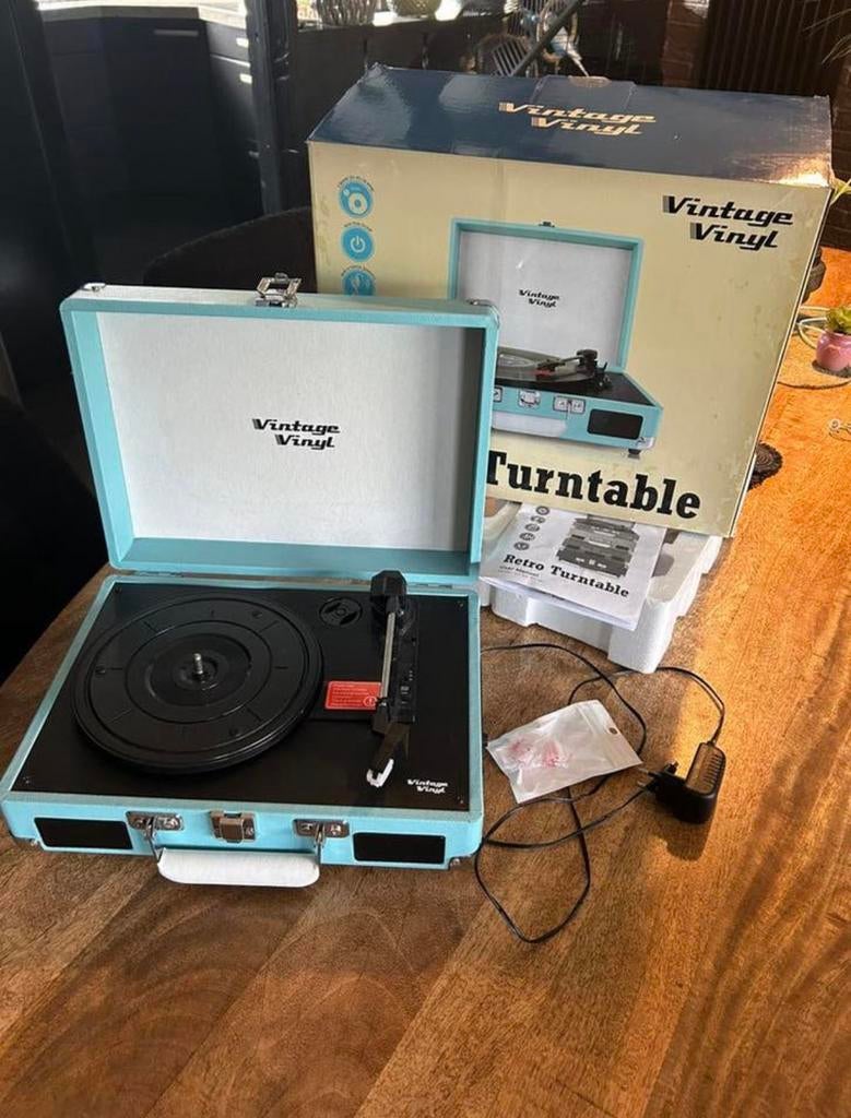Vintage vinyl koffer platenspeler, Ophalen, Zo goed als nieuw, Overige merken