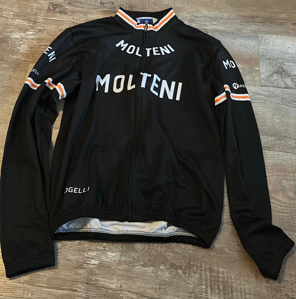 Rogelli Molteni fietsshirt met lange mouwen zgan, Heren, Ophalen of Verzenden, Zo goed als nieuw, L