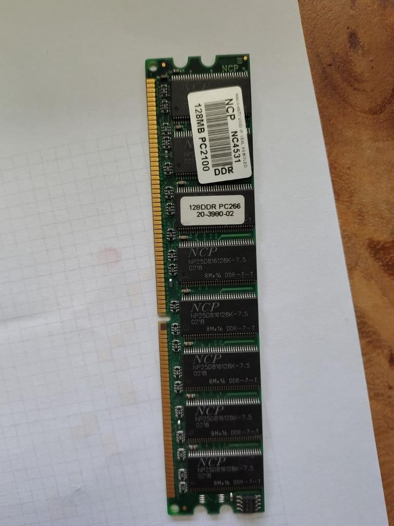 128mb ddr geheugen, Ophalen of Verzenden