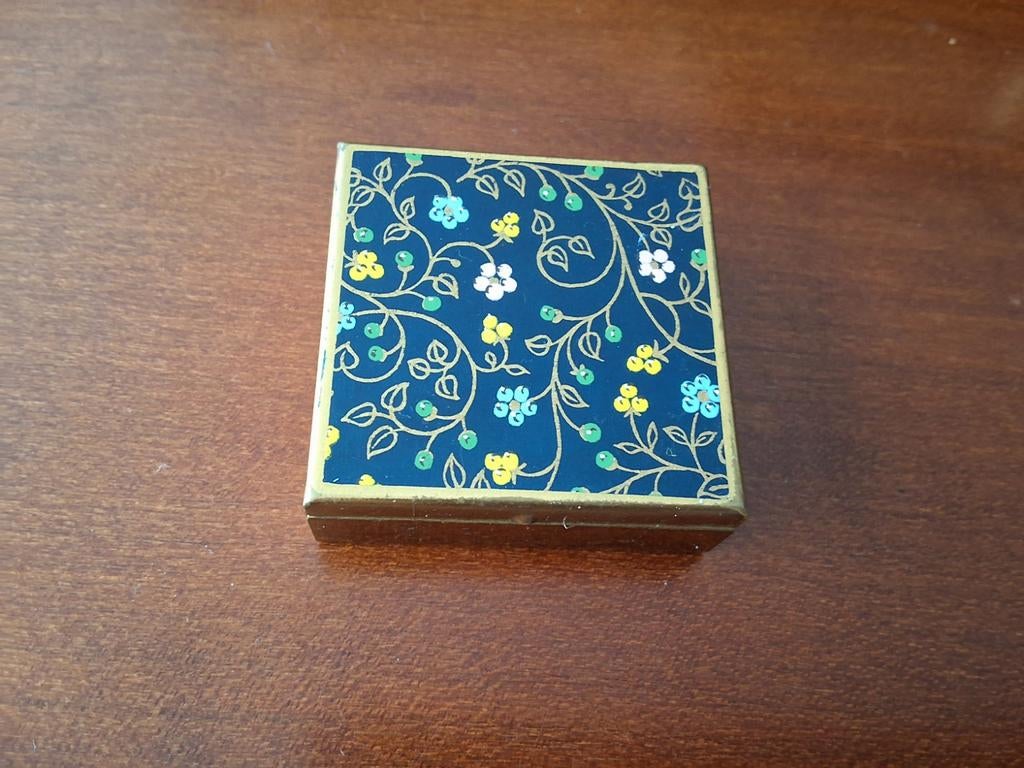 Vintage Snuisterijdoosje / Pillendoosje met Spiegeltje, Ophalen of Verzenden