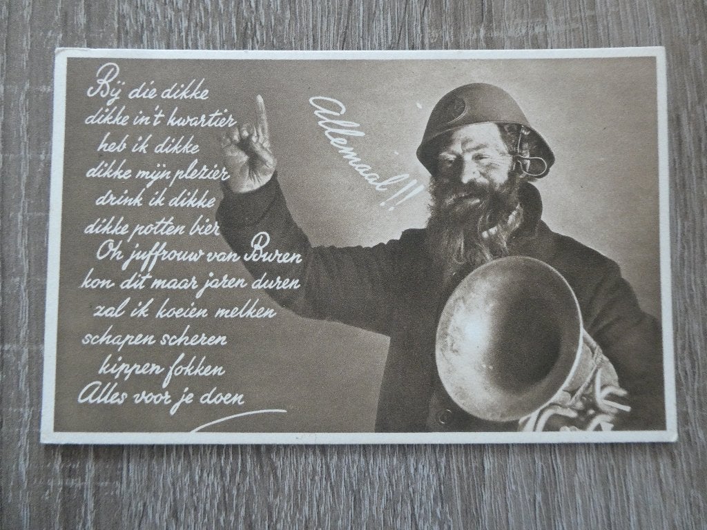 Onbeschreven ansichtkaart - mobilisatie 1939-1940, Verzenden, Landmacht, Nederland, Foto of Poster
