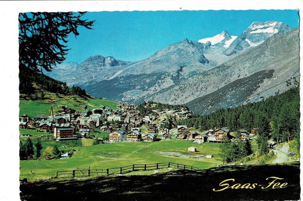 Saas-Fee, Zwitserland, Ophalen of Verzenden, Gelopen, Overig Europa