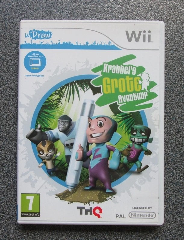 uDraw Krabbel's Grote Avontuur, Avontuur en Actie, Verzenden, 1 speler, Zo goed als nieuw