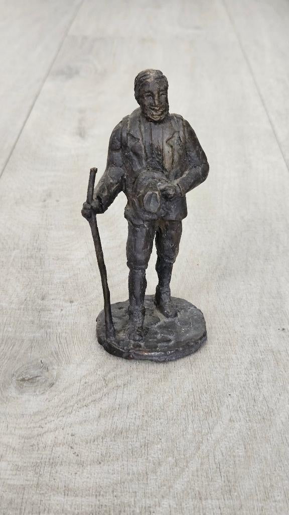 Echt massief bronzen beeldje (1), Ophalen of Verzenden, Brons