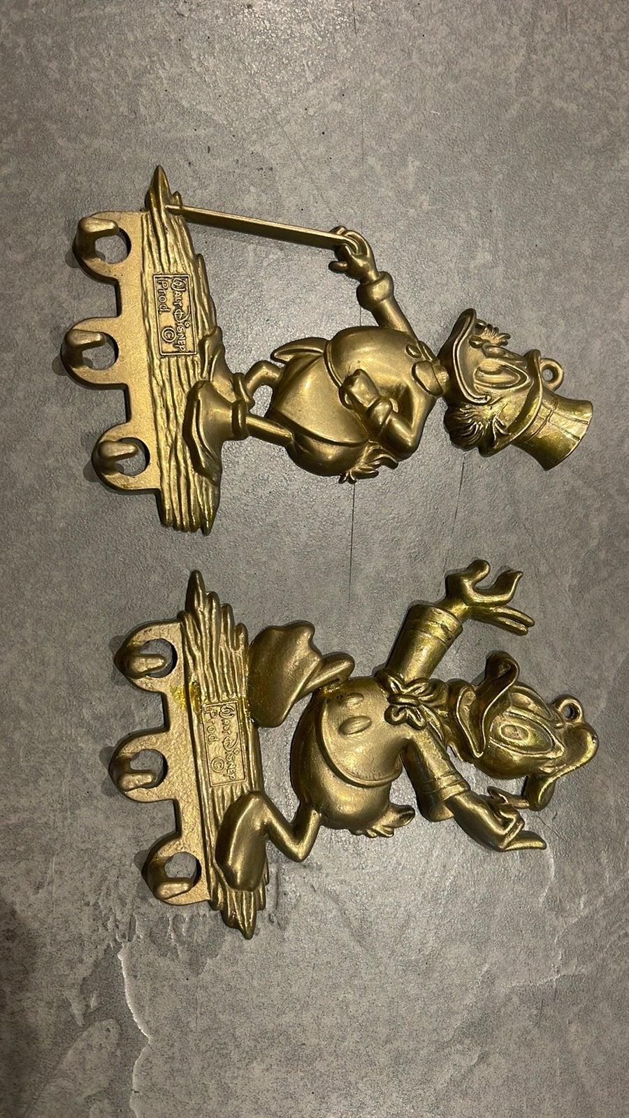 Vintage Scrooge dagobert en donald duck 3 haken jaren 70, Verzamelen, Disney, Ophalen, Donald Duck, Zo goed als nieuw, Beeldje of Figuurtje