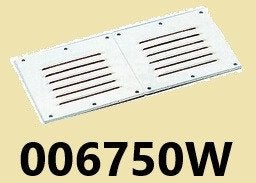 006750W Ventilatierooster kunststof, wit 255x115 mm. € 8,95, Ophalen of Verzenden, Nieuw, Motor en Techniek