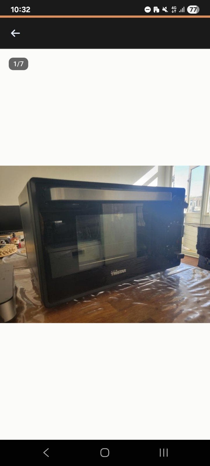 Tristar Convection Oven OV-3625 - Compacte Heteluchtoven, Ophalen, 45 tot 50 cm, Gebruikt, Hete lucht