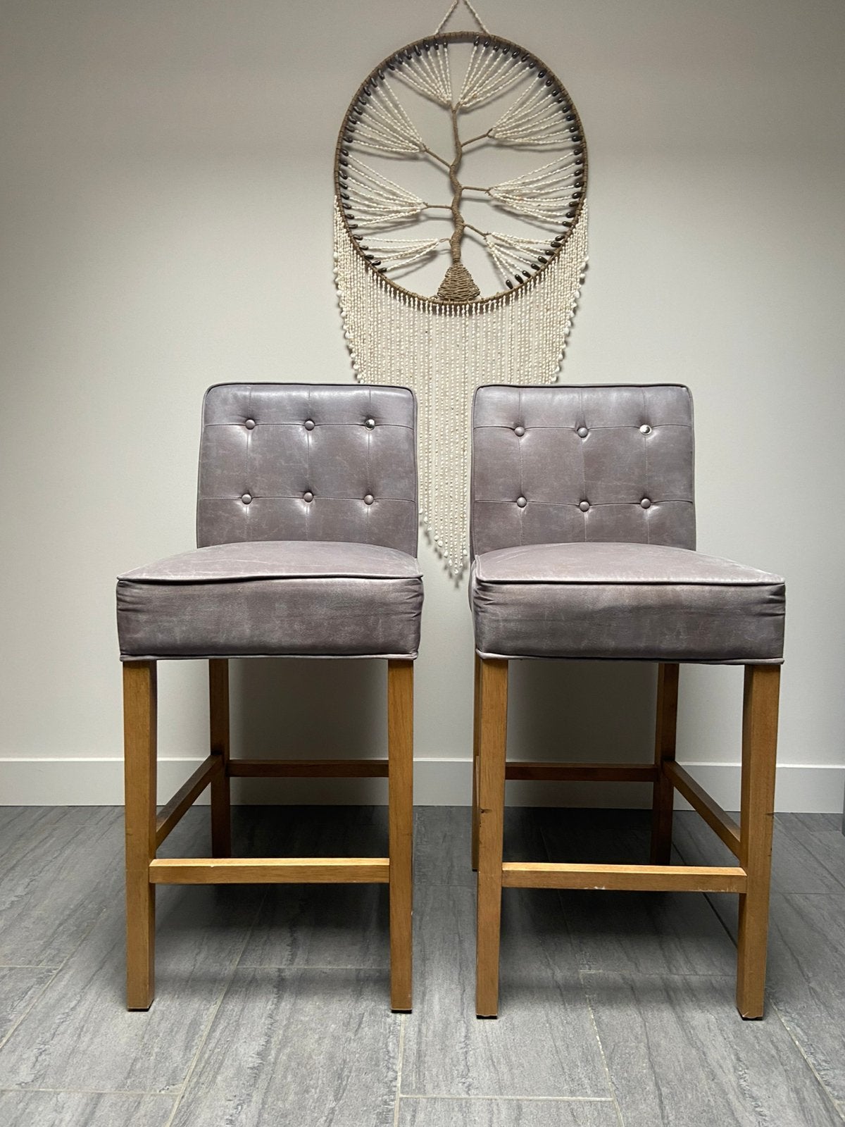 Rivièra Maison Barkrukken – Set van 2 – Luxe uitstraling, Huis en Inrichting, Ophalen, Met voetsteun, 60 tot 90 cm, Zo goed als nieuw