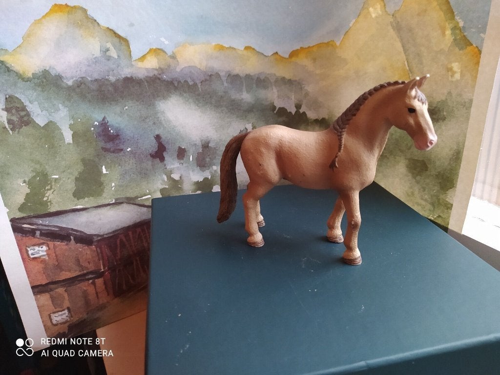 Schleich 72144 lusitano  dierfiguur, Ophalen of Verzenden, Gebruikt, Paard, Beeldje of Figuurtje