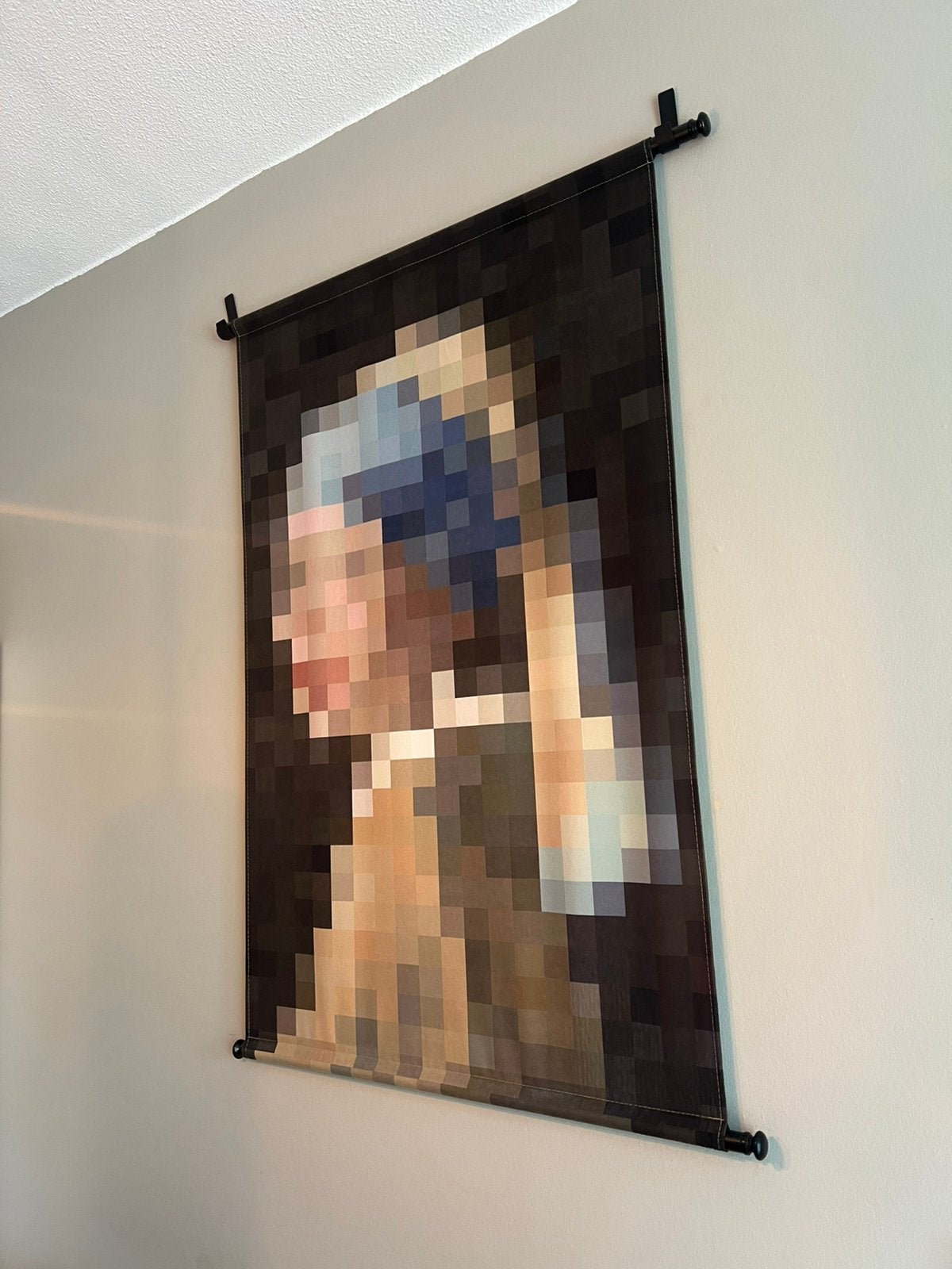 Meisje met de parel modern, Ophalen