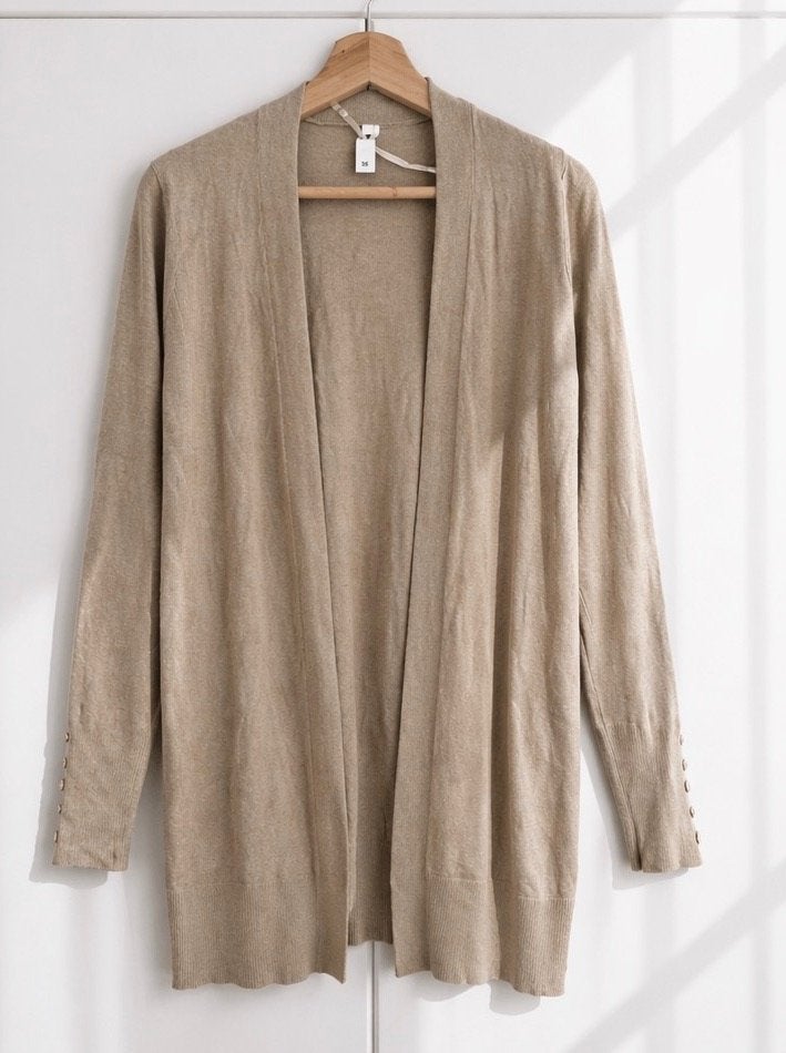 Everme lang beige fijn gebreid vest maat XS nieuw, Beige, Nieuw, Ophalen of Verzenden, Ever.me
